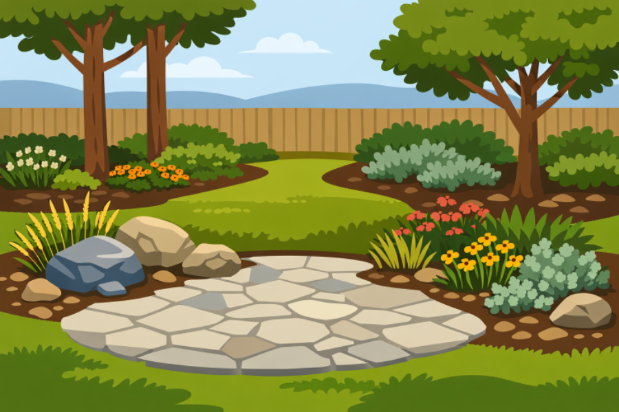 low-maintenance landscape design
