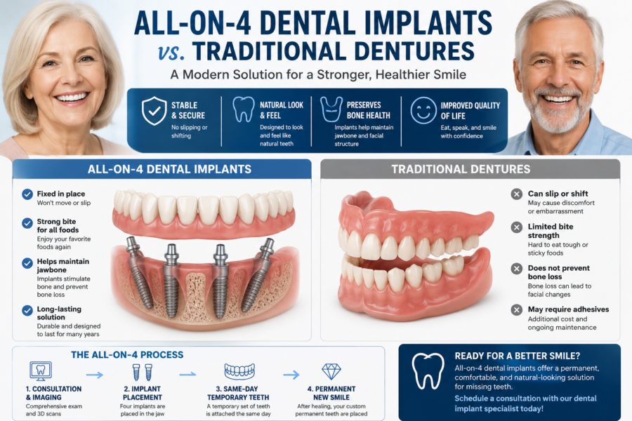 All-on-4 dental implants