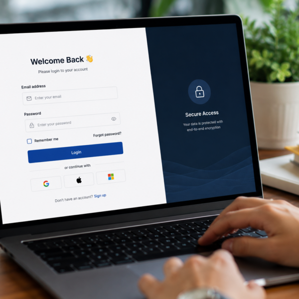login page design