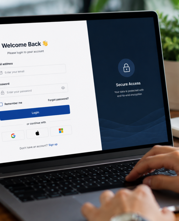 login page design