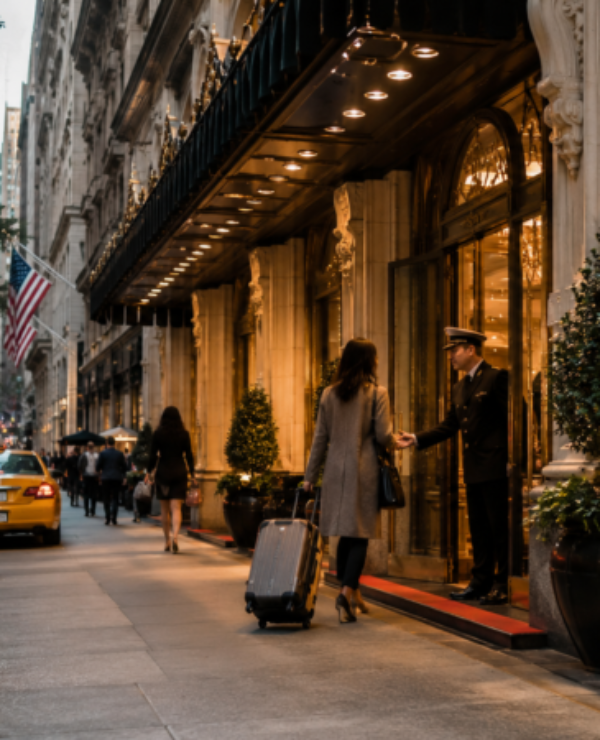 outside a nyc hotel